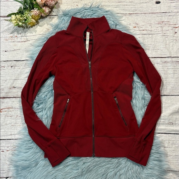 lululemon athletica Jackets & Blazers - Lululemon Movement to Movement Jacket - Dark Sport Red